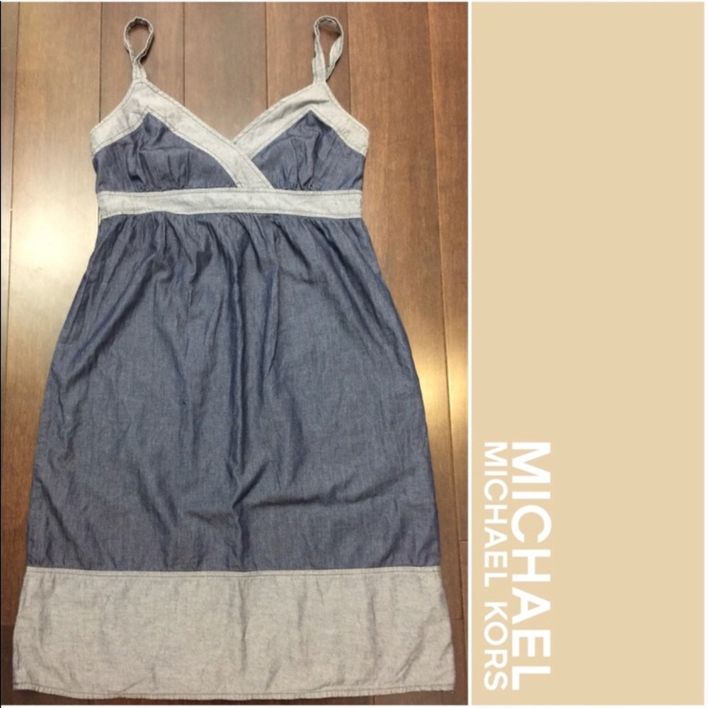Michael Kors dual color chambray dress!